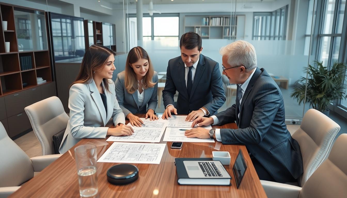 Senior legal team and family support